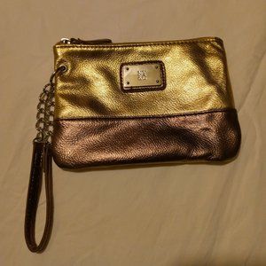 NY&C Bronze & Gold wristlet.